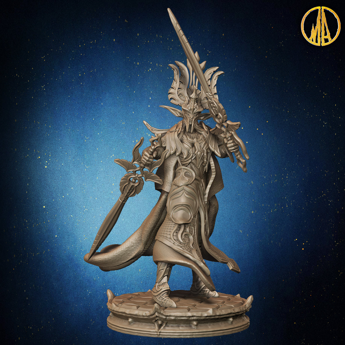 Monolith Arts - Whispering Forest - Wood Elf Female #5 - DnD/TTRPG Figure/Miniature
