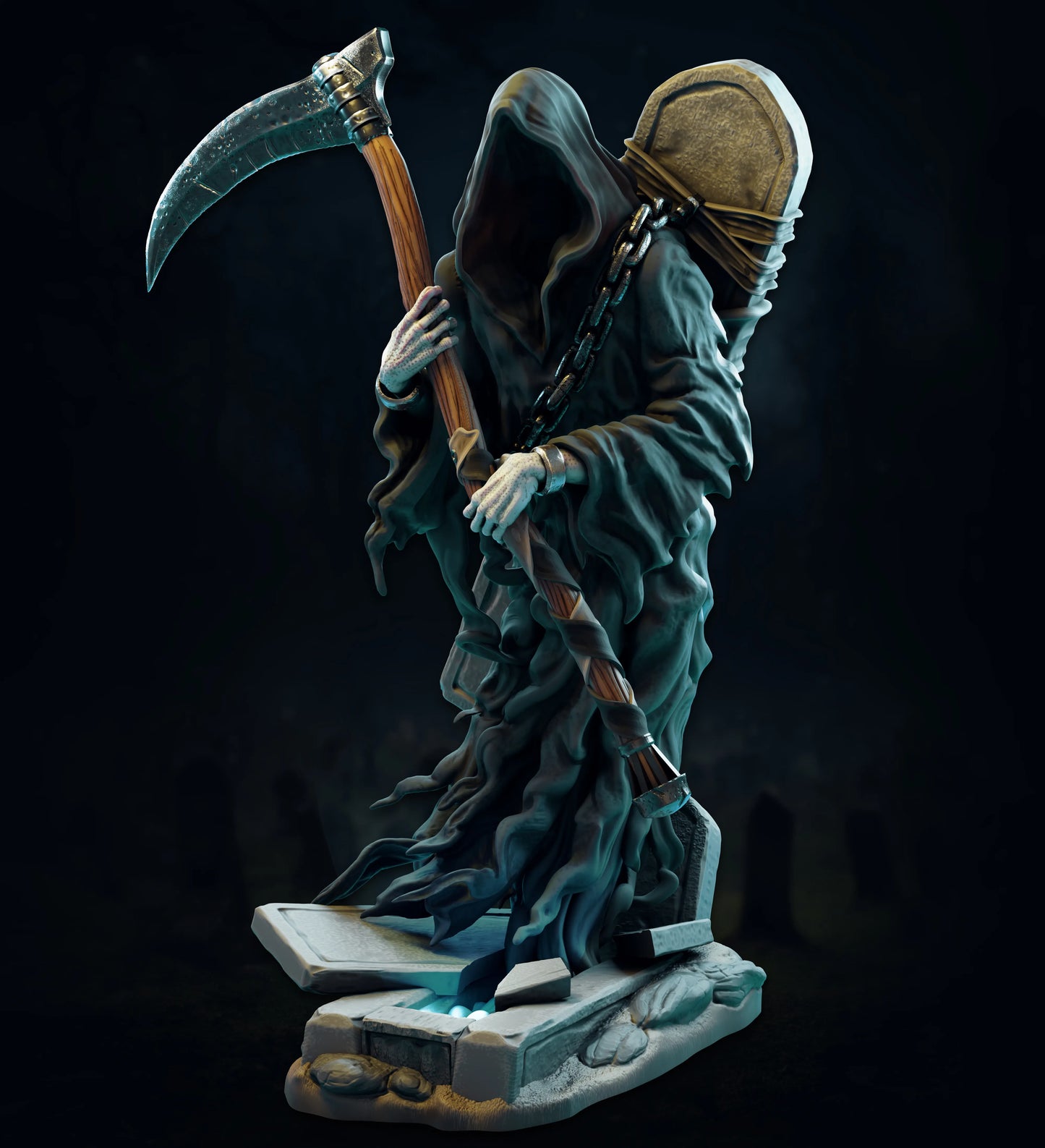 Safehold - Wraith's Cemetery - Grim Reaper/Death - DnD/TTRPG Figure/Miniature