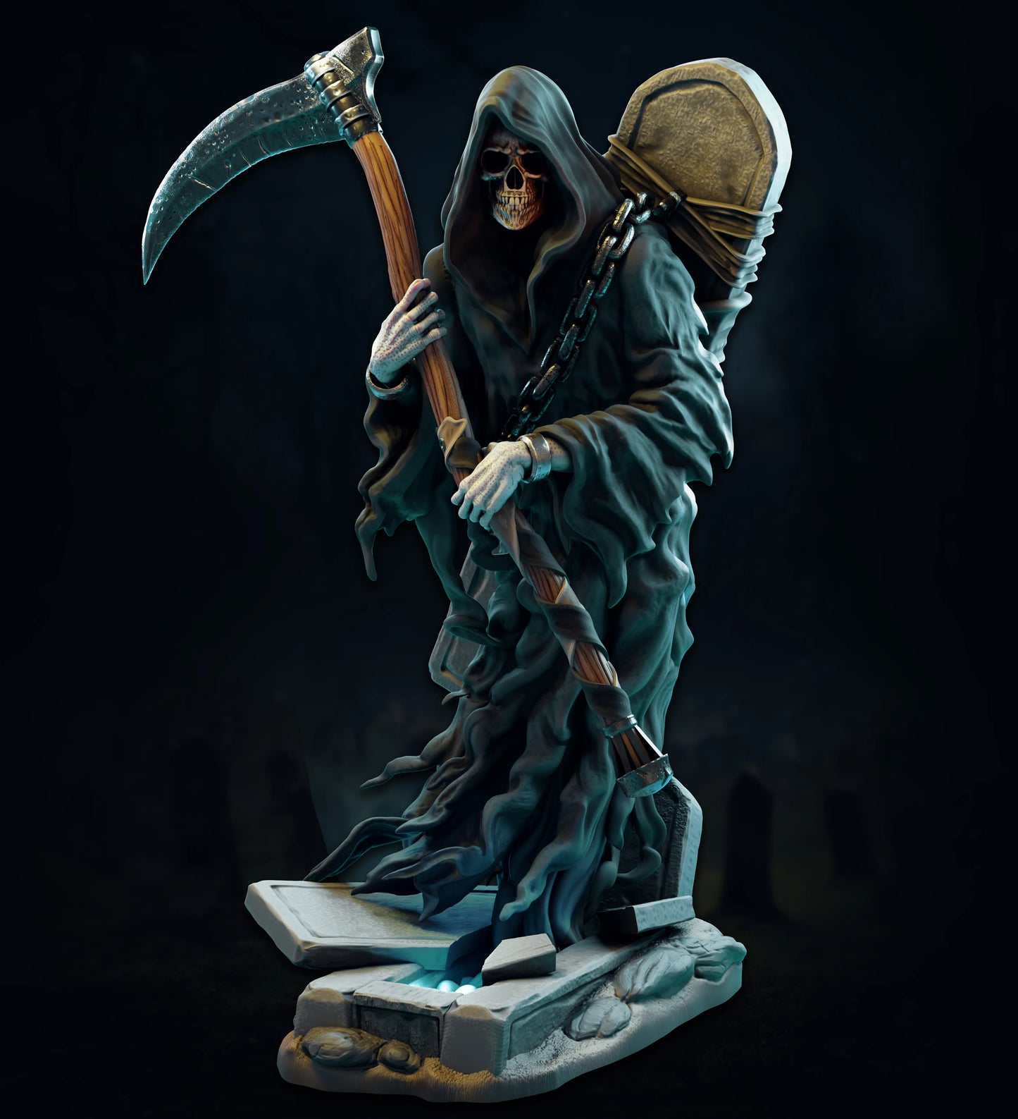 Safehold - Wraith's Cemetery - Grim Reaper/Death - DnD/TTRPG Figure/Miniature