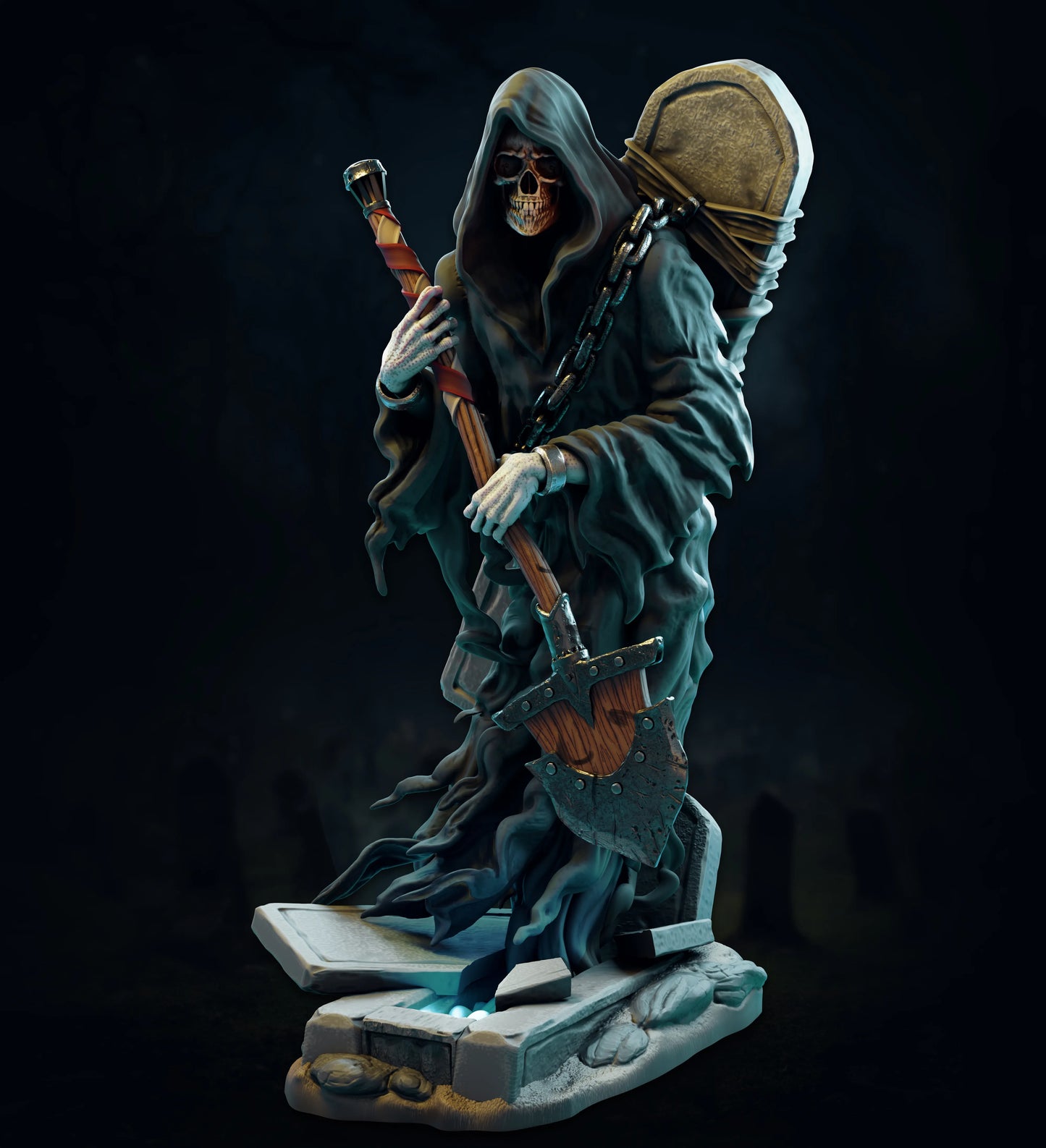 Safehold - Wraith's Cemetery - Grim Reaper/Death - DnD/TTRPG Figure/Miniature