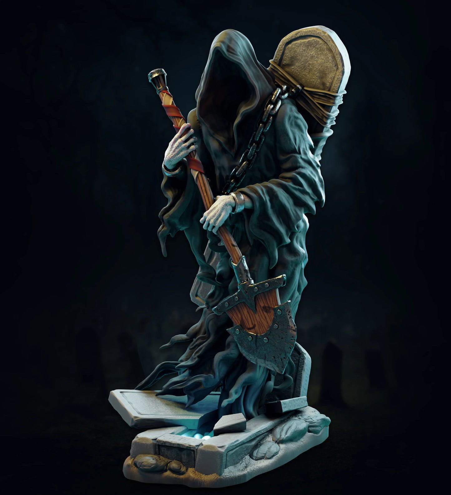 Safehold - Wraith's Cemetery - Grim Reaper/Death - DnD/TTRPG Figure/Miniature