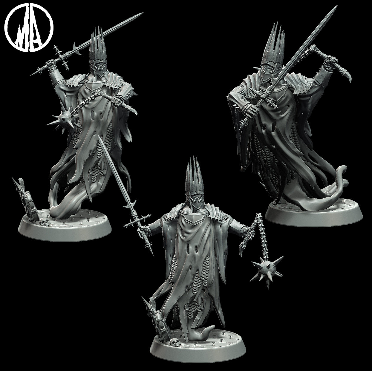 Monolith Arts - Lost Souls - Wraith King - DnD/TTRPG Figure/Miniature
