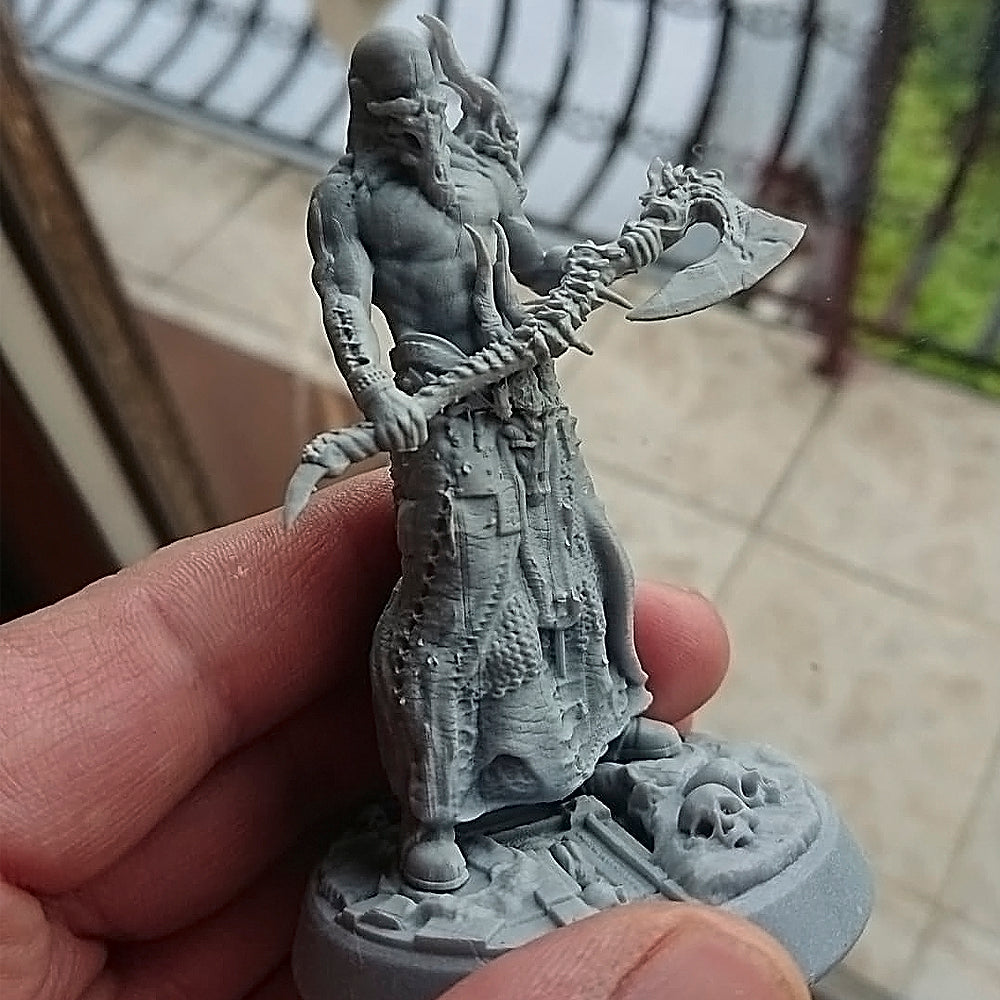 Printomancer - Boneflesh Necrowarrior - 32/75mm Pin Up/Figure/Model/Diorama