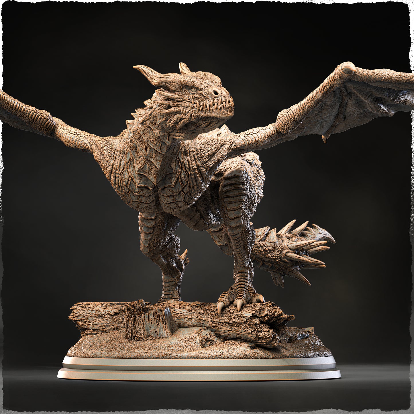 Evox Arts - World Dragons #2 - European Wyvern - DnD/TTRPG Figure/Miniature