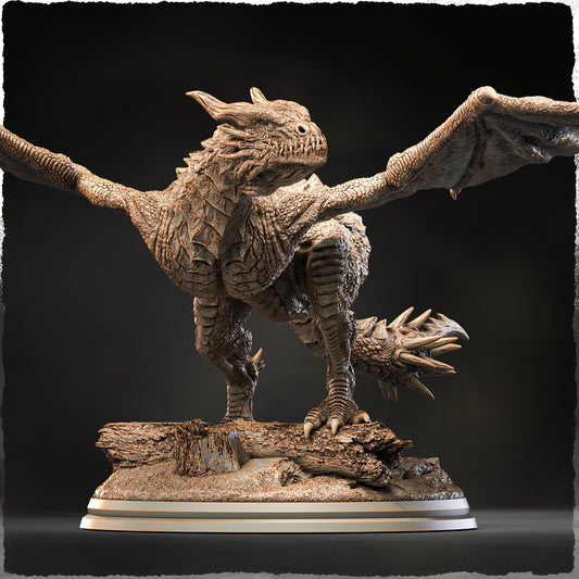 Evox Arts - World Dragons #2 - European Wyvern - DnD/TTRPG Figure/Miniature