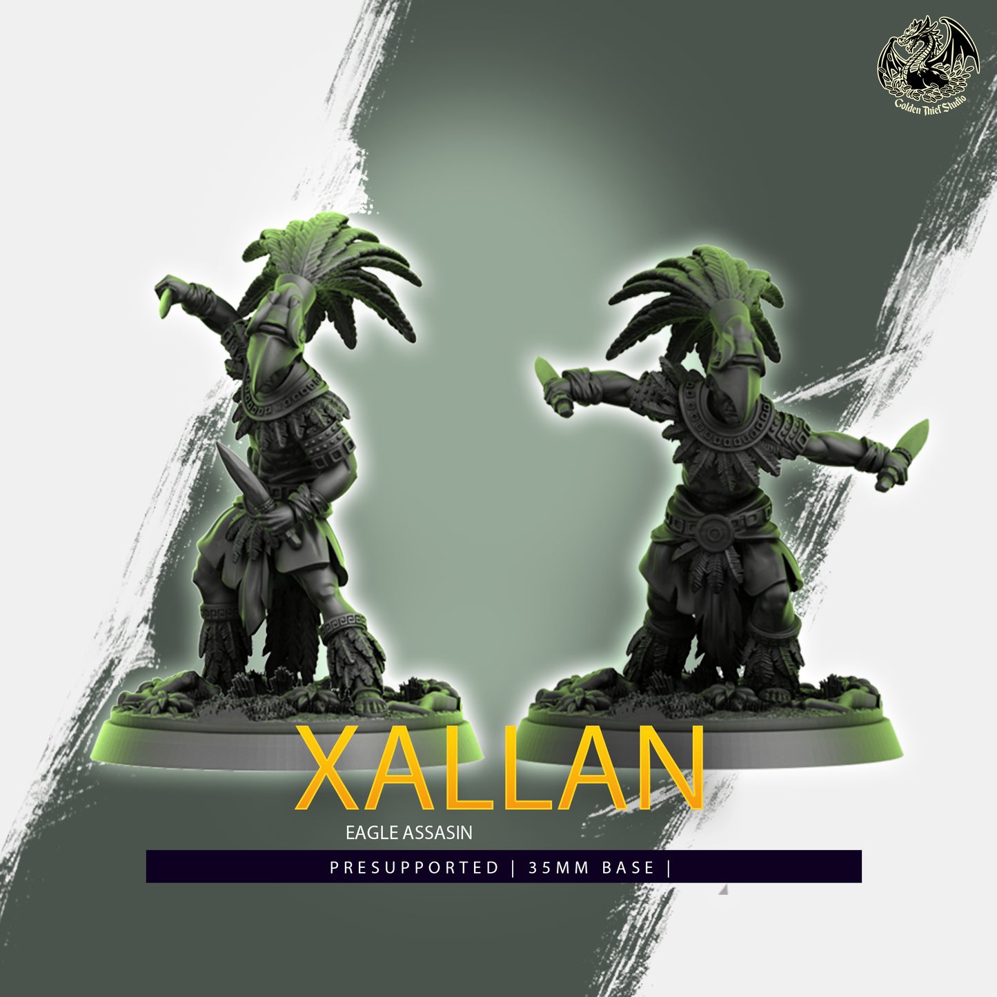 Golden Thief Studio - Xallan, Eagle Assassin - DnD/TTRPG Figure/Miniature