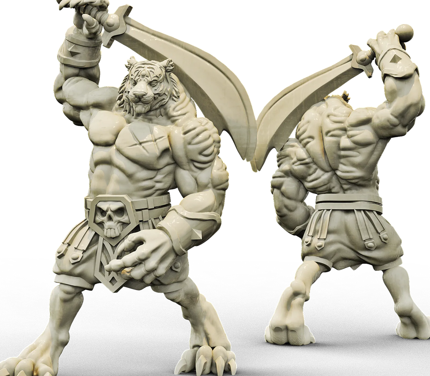 Brayan Nafarrate - Bestiary #4 - Tigerfolk Male - DnD/TTRPG Figure/Miniature
