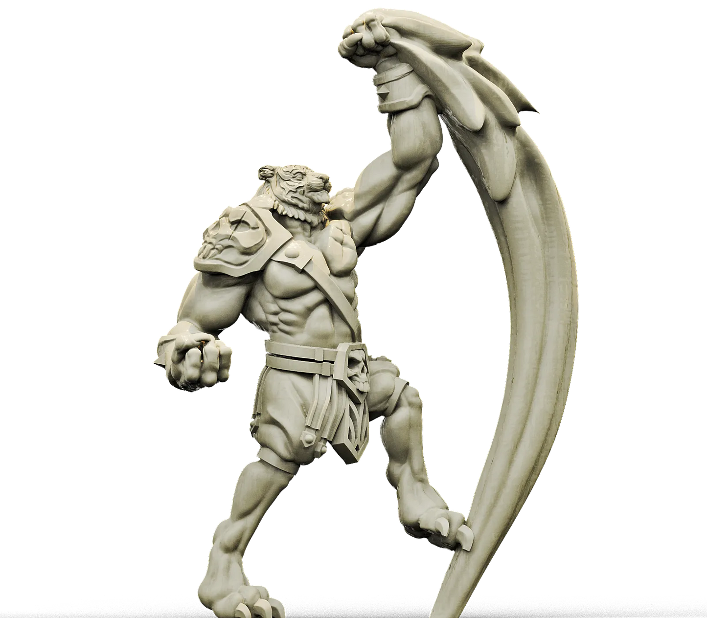 Brayan Nafarrate - Bestiary #4 - Tigerfolk Male - DnD/TTRPG Figure/Miniature