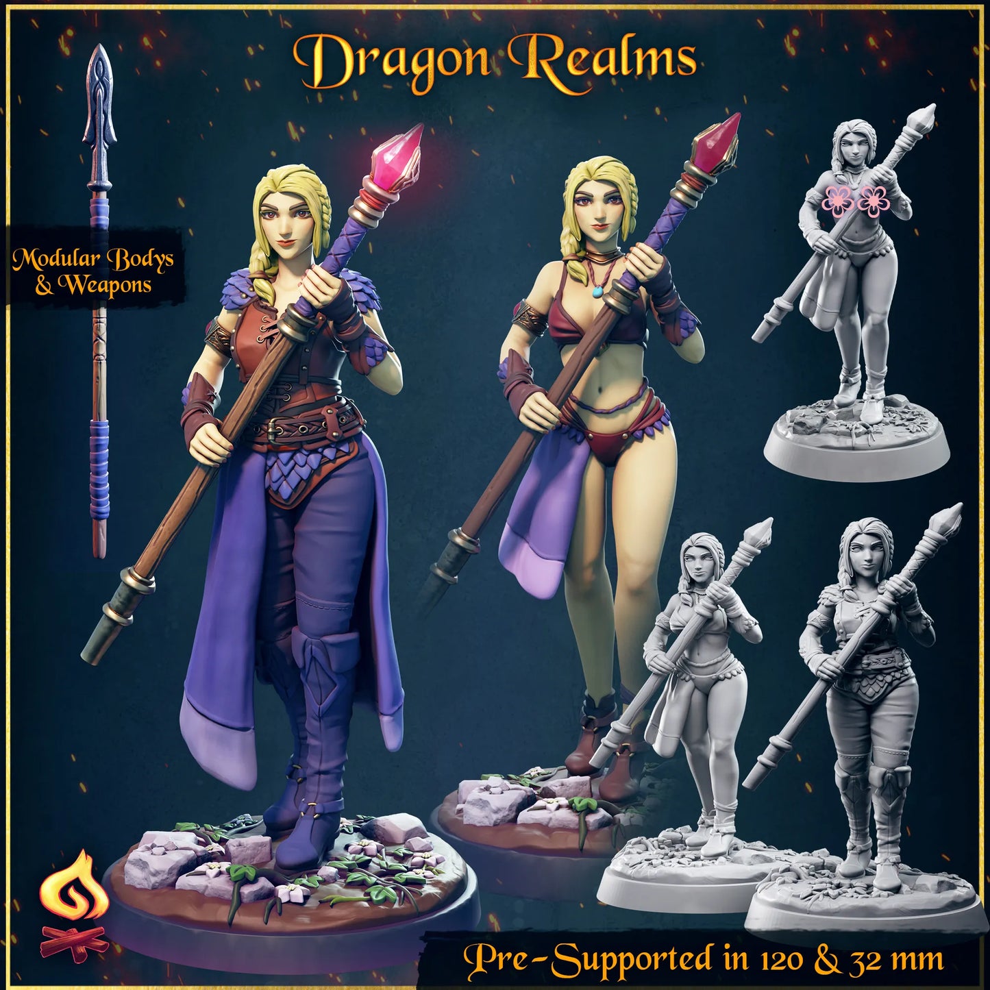 Safehold - Dragon Realms - Yara - 120mm Pin Up/Figure/Model/Diorama