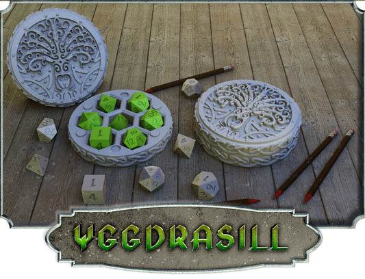 Crosslances - Dice Holder - Yggdrasil - DnD/TTRPG/Roleplaying/Wargames