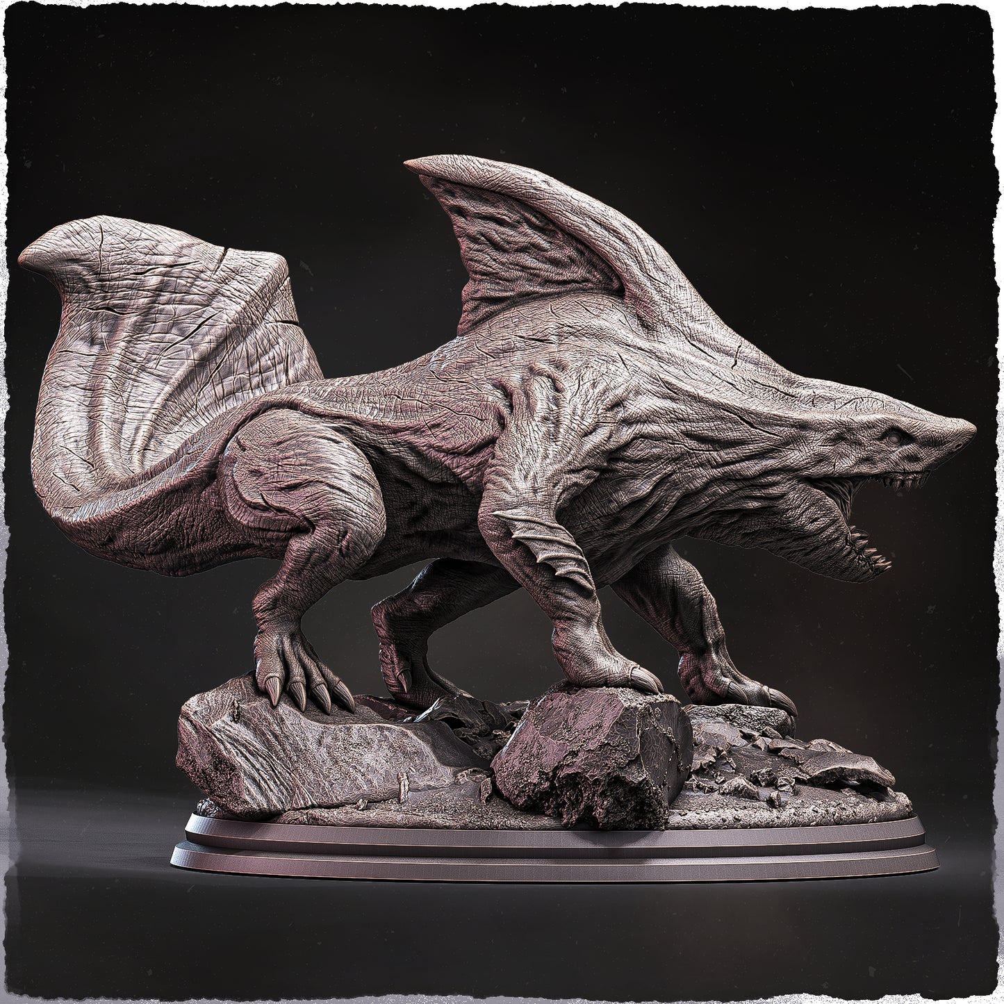Evox Arts - Arcanterra #1 - Carcharopod Dragon - DnD/TTRPG Figure/Miniature