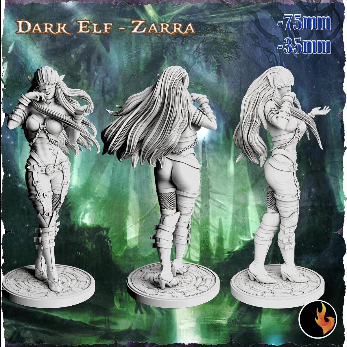 Ravi - Fantasy Girls #2 - Zarra, Dark Elf - 75mm Pin Up/Figure/Model/Diorama