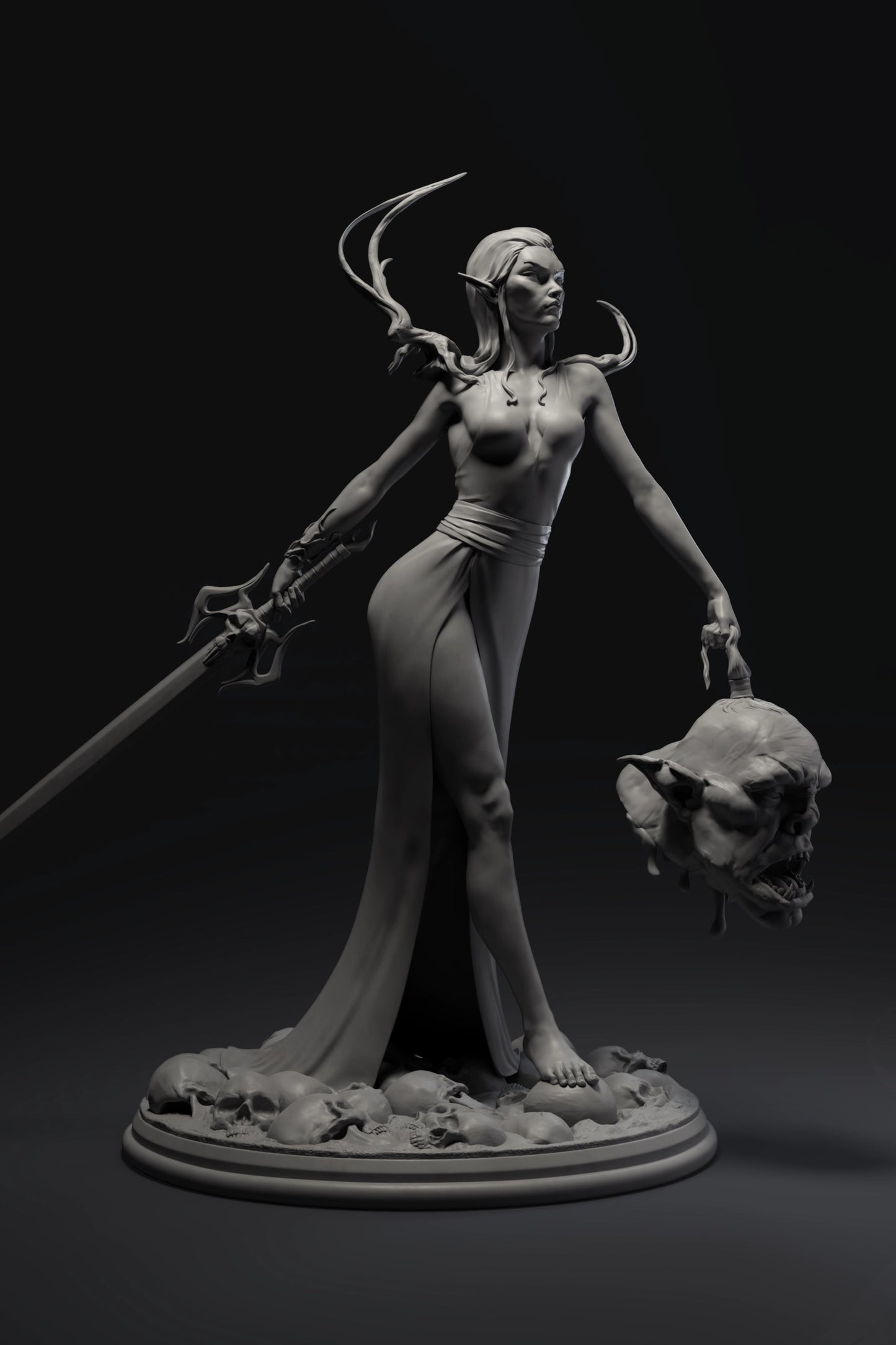 Arxila - Trophy Hunters - Zephyra - 75/120mm Pin Up/Figure/Model/Diorama