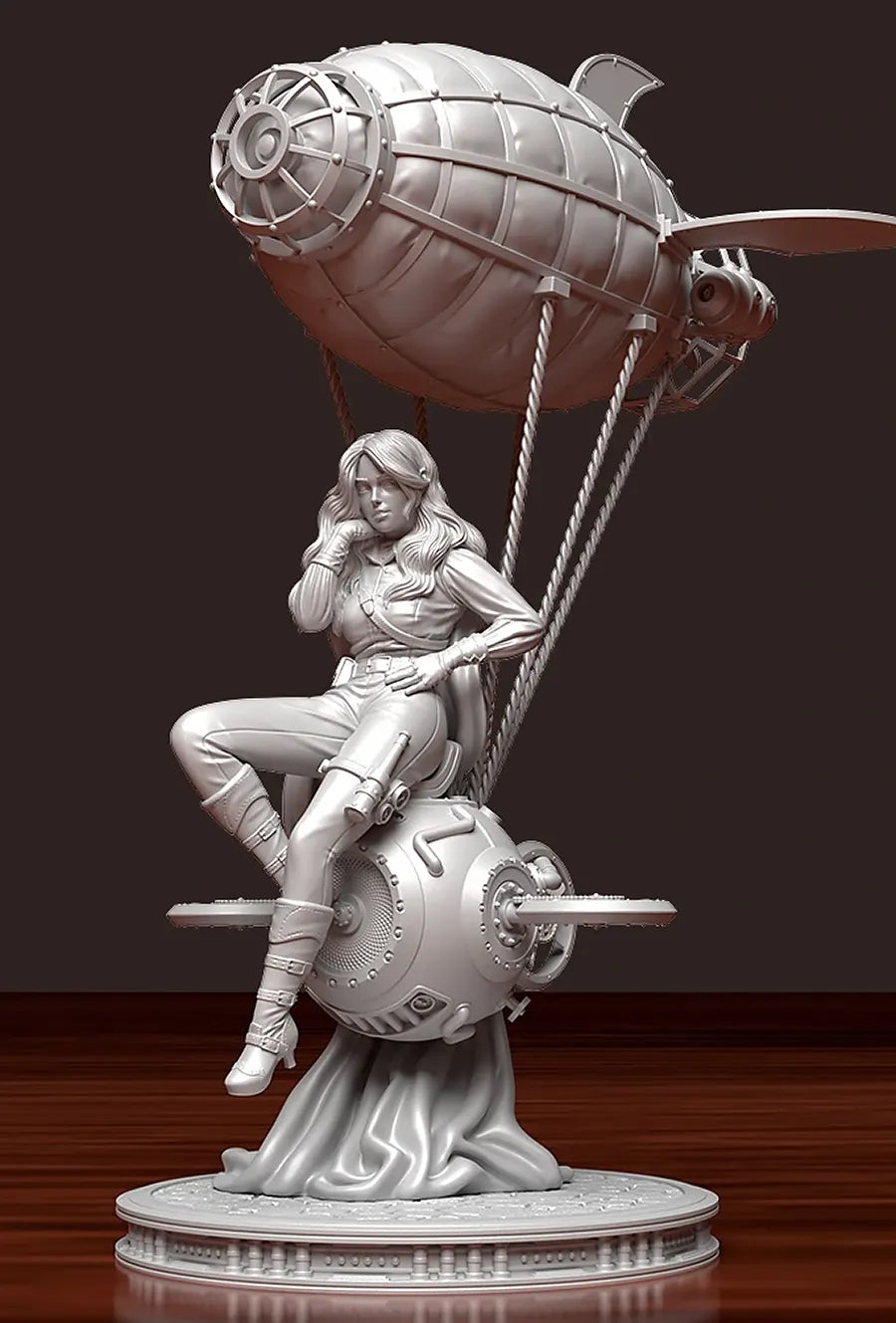 MiniArtCreations - Steampunk - Zeppelin Rider - 75mm Pin Up/Figure/Model/Diorama