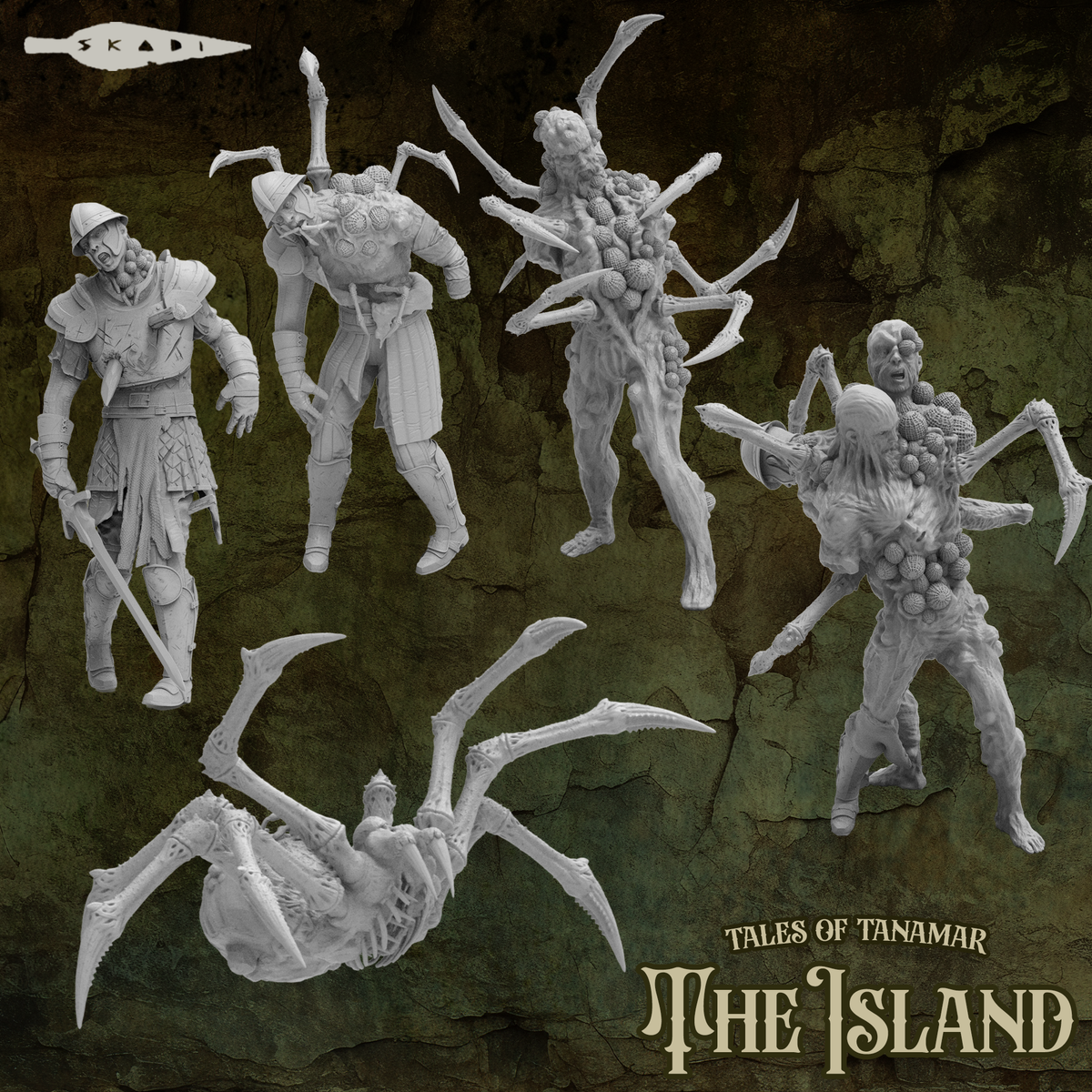 Skadi Studios - The Island - Spider Zombie - DnD/TTRPG Figure/Miniature