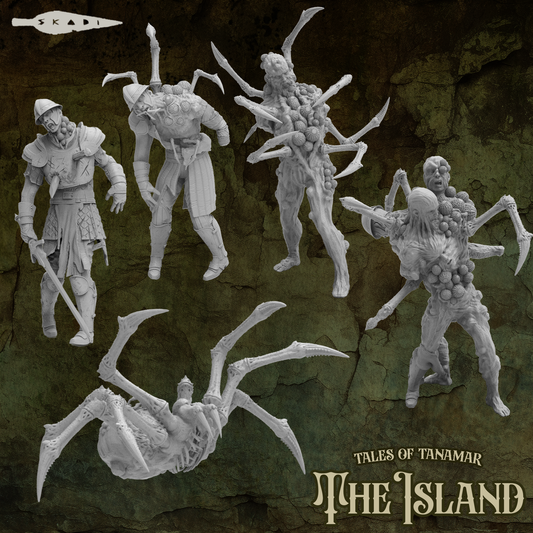 Skadi Studios - The Island - Spider Zombie - DnD/TTRPG Figure/Miniature