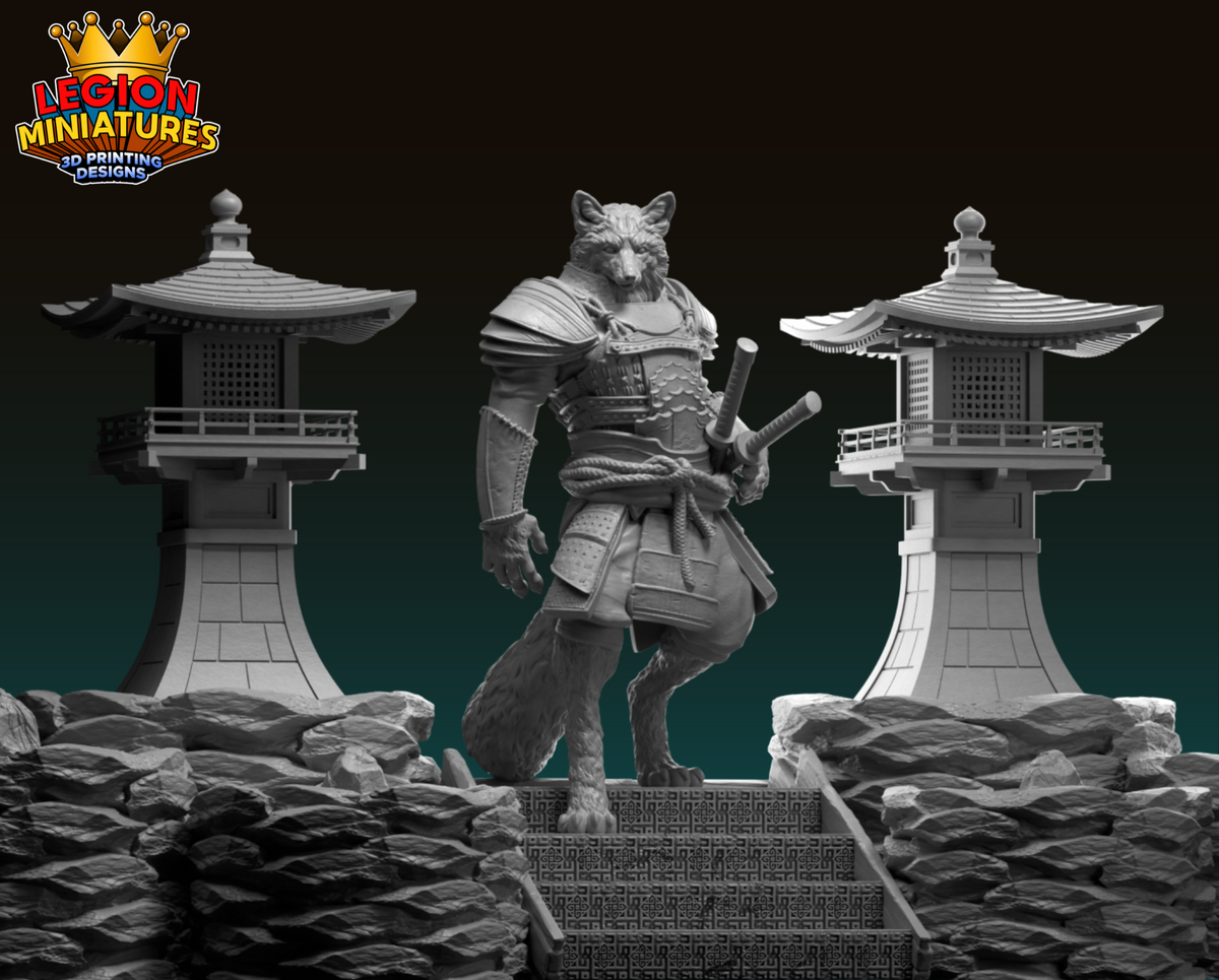 Lucia Sanchez - Animal Warriors - Kazemasu - 75mm Pin Up/Figure/Model/Diorama